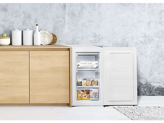 OK OFZ 151 F W Congelador Bajo Encimera 61L Blanco | 3 Cajones, Silencioso 39dB, Puerta Reversible, Clase F,