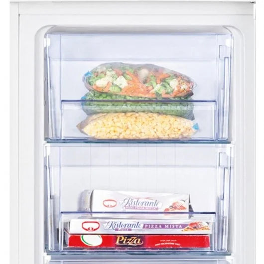 Beko FS166020 Congelador Vertical 65L Blanco | 3 Cajones, MinFrost, Puerta Reversible, Silencioso 37dB, Clase E