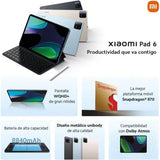 Xiaomi Pad 6 Tablet 11" 3K 8GB RAM 256GB Gris | Snapdragon 870, Android 13, Dolby Atmos, Wi-Fi 6,