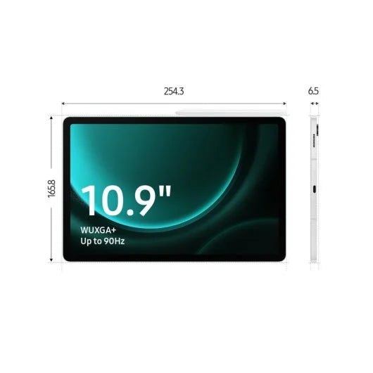 Samsung Galaxy Tab S9 FE+ (12.4″ WQXGA+, 8 GB RAM, 128 GB, S Pen, Wi‑Fi, Android 13, Verde)