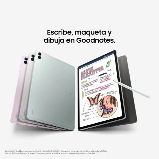 Samsung Galaxy Tab S9 FE+ (12.4″ WQXGA+, 8 GB RAM, 128 GB, S Pen, Wi‑Fi, Android 13, Verde)