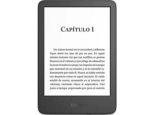 Amazon Kindle 2024 eBook 6" Negro | 16GB, Pantalla 300 ppp, Luz Frontal Ajustable, Modo Oscuro, USB-C