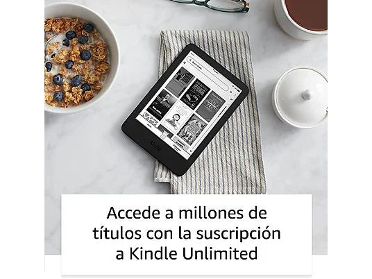 Amazon Kindle 2024 eBook 6" Negro | 16GB, Pantalla 300 ppp, Luz Frontal Ajustable, Modo Oscuro, USB-C