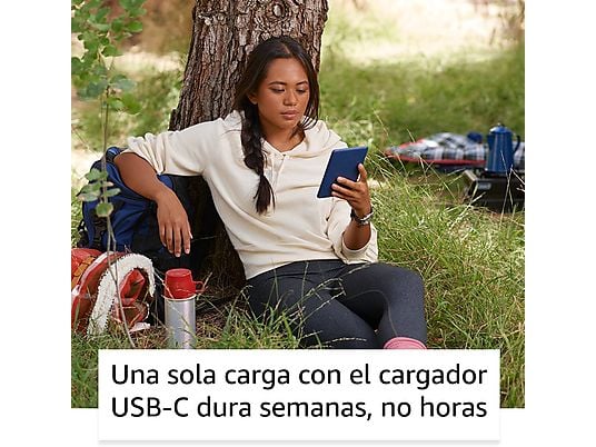 Amazon Kindle 2024 eBook 6" Negro | 16GB, Pantalla 300 ppp, Luz Frontal Ajustable, Modo Oscuro, USB-C