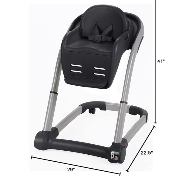 Graco Blossom - Silla alta convertible 6 en 1, Redmond, silla alta infantil, elevador para niños pequeños y conveniente para viajes