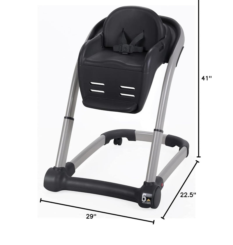 Graco Blossom - Silla alta convertible 6 en 1, Redmond, silla alta infantil, elevador para niños pequeños y conveniente para viajes