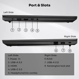 Lenovo Portátil empresarial V-Series V15, pantalla FHD de 15.6 pulgadas, AMD Ryzen 7 7730U, 40 GB de RAM, SSD de 1 TB negro