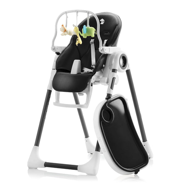 Silla alta para bebé ajustable y plegable 7 alturas diferentes y asiento ajustable con 5 posiciones diferentes