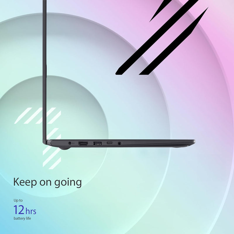 ASUS Portátil Vivobook Go Slim de 15,6", Intel Dual Core N4500, 4 GB de RAM, SSD de 128 GB, Windows 11