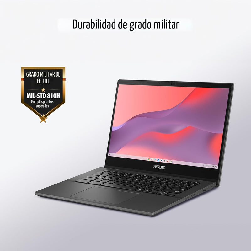 ASUS Laptop Chromebook CM14, pantalla antirreflejos HD de 14 pulgadas (1366 x 768), MediaTek Kompanio 520, 4 GB de RAM, 64 GB eMMC