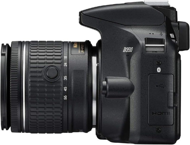 Nikon D3500 W/AF-P DX NIKKOR 0.709-2.165 in f/3.5-5.6G VR Negro