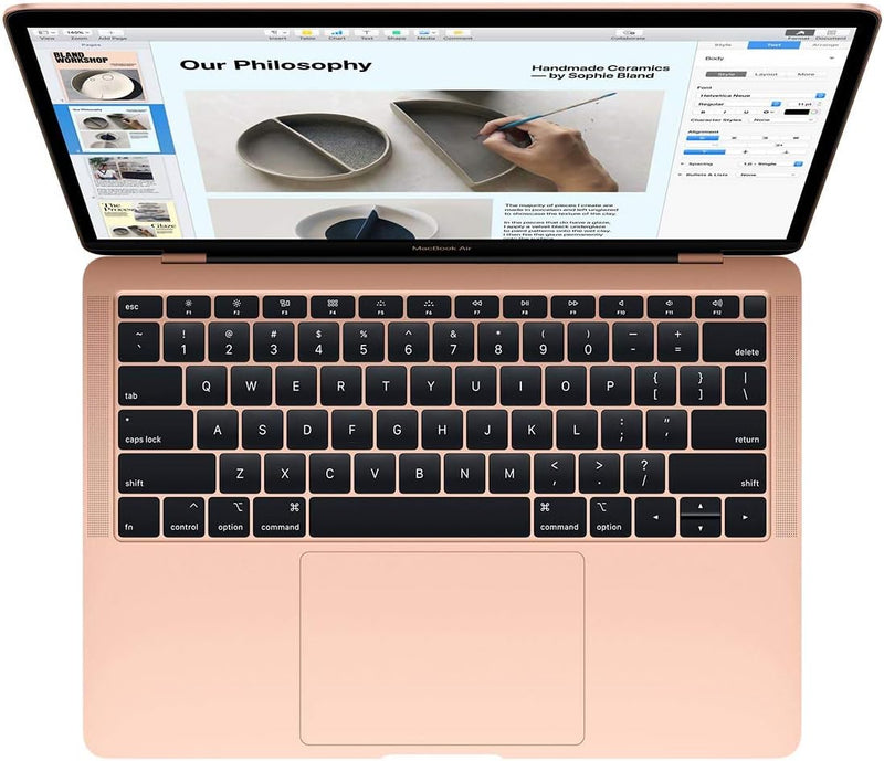 Apple MacBook Air de finales de 2018 con Core i5 (13 pulgadas, 8 GB de RAM, 256 GB) (QWERTY en inglés) Oro (renovado)