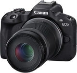 Canon EOS R50 - Cámara de vlogging sin espejo (negro) con objetivo RF-S18-45mm F4.5-6.3 is STM, 24.2 MP, video 4K