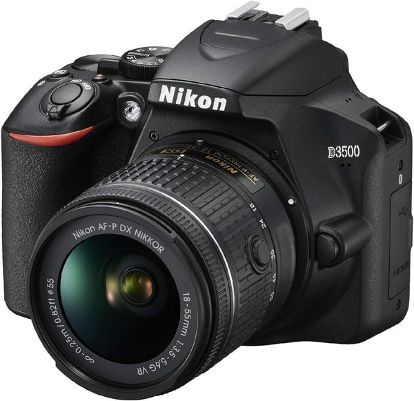 Nikon D3500 W/AF-P DX NIKKOR 0.709-2.165 in f/3.5-5.6G VR Negro