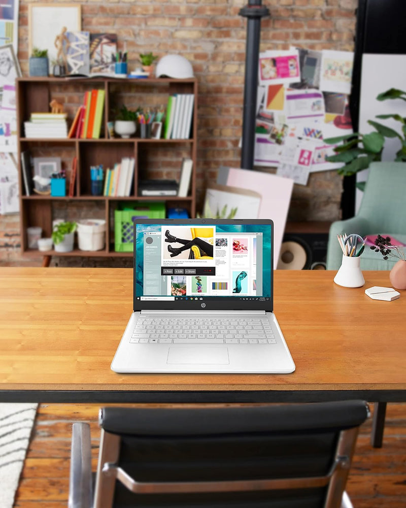 HP Computadora portátil 14, Intel Celeron N4020, 4 GB de RAM, 64 GB de almacenamiento, pantalla HD de microborde de 14 pulgadas, Windows 11 Home