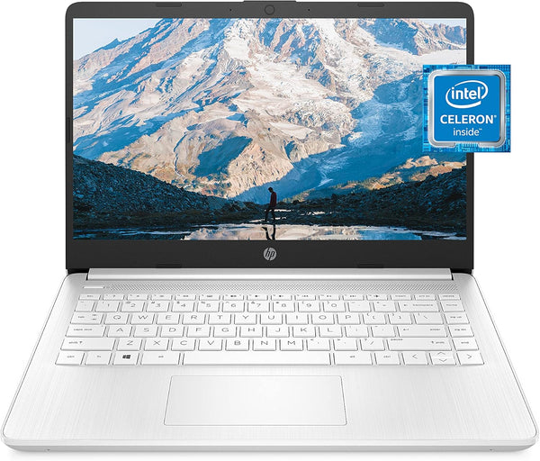 HP Computadora portátil 14, Intel Celeron N4020, 4 GB de RAM, 64 GB de almacenamiento, pantalla HD de microborde de 14 pulgadas, Windows 11 Home