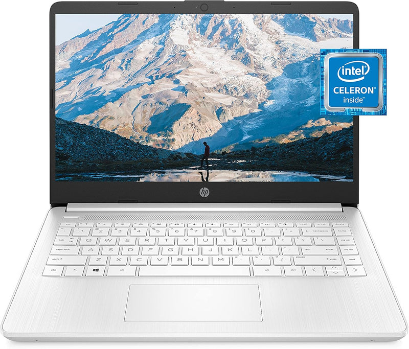 HP Computadora portátil 14, Intel Celeron N4020, 4 GB de RAM, 64 GB de almacenamiento, pantalla HD de microborde de 14 pulgadas, Windows 11 Home