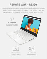 HP Computadora portátil 14, Intel Celeron N4020, 4 GB de RAM, 64 GB de almacenamiento, pantalla HD de microborde de 14 pulgadas, Windows 11 Home
