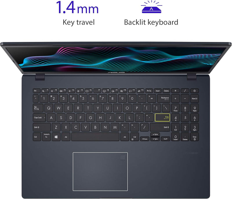 ASUS Portátil Vivobook Go Slim de 15,6", Intel Dual Core N4500, 4 GB de RAM, SSD de 128 GB, Windows 11