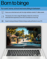 HP Laptop Chromebook 14, Intel Celeron N4120, 4 GB de RAM, 64 GB eMMC, pantalla HD de 14 pulgadas
