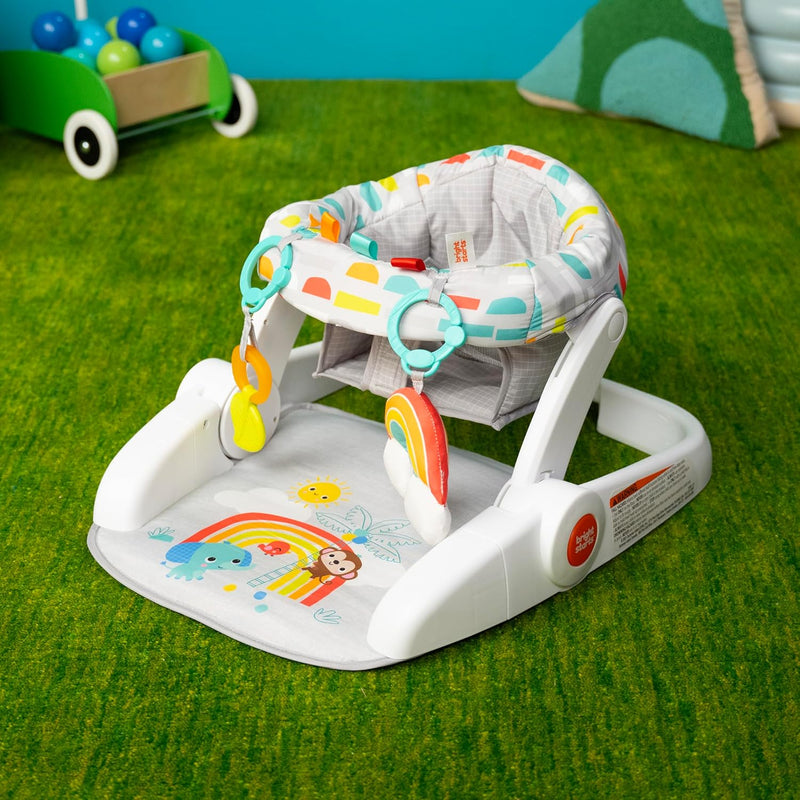 Bright Starts Learn-to-Sit - Asiento de suelo para bebé, 2 posiciones para crecer con bebé