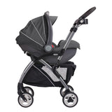 Graco SnugRider Elite - Portabebés para asiento de automóvil, marco ligero, cochecito de viaje acepta cualquier asiento infantil Graco SnugRide, color negro