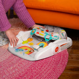 Bright Starts Learn-to-Sit - Asiento de suelo para bebé, 2 posiciones para crecer con bebé