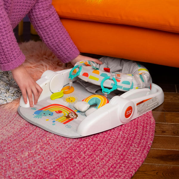 Bright Starts Learn-to-Sit - Asiento de suelo para bebé, 2 posiciones para crecer con bebé