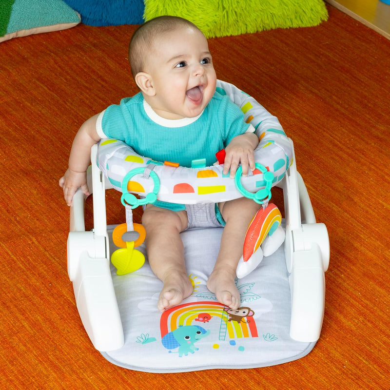 Bright Starts Learn-to-Sit - Asiento de suelo para bebé, 2 posiciones para crecer con bebé