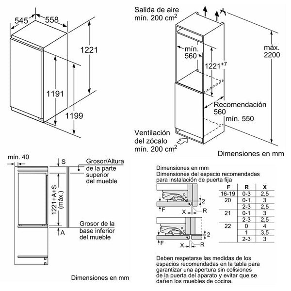 Frigorífico 1 puerta Siemens KI41RADF0 Blanco