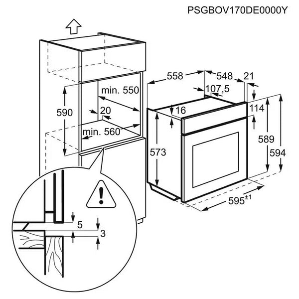 Horno AEG BPB331161M Inox