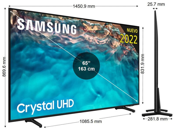 Televisor Samsung UE65BU8000K LED negro de 65''