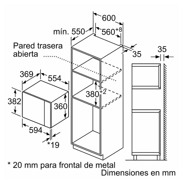 Microondas Bosch BEL554MB0 Negro