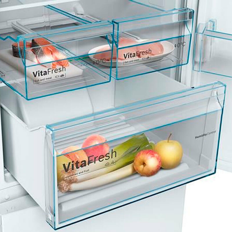 Frigorífico Combi Bosch KGN36XWEP Blanco