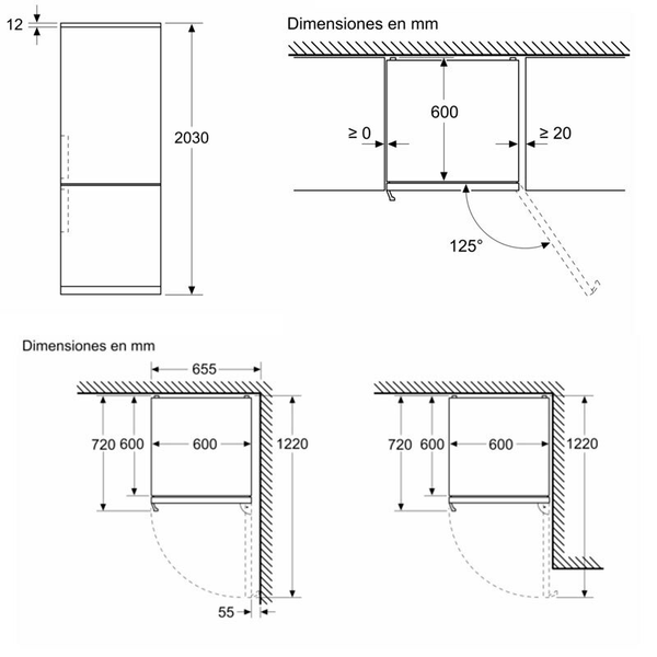 Frigorífico combi Bosch KGN39VXBT Gris