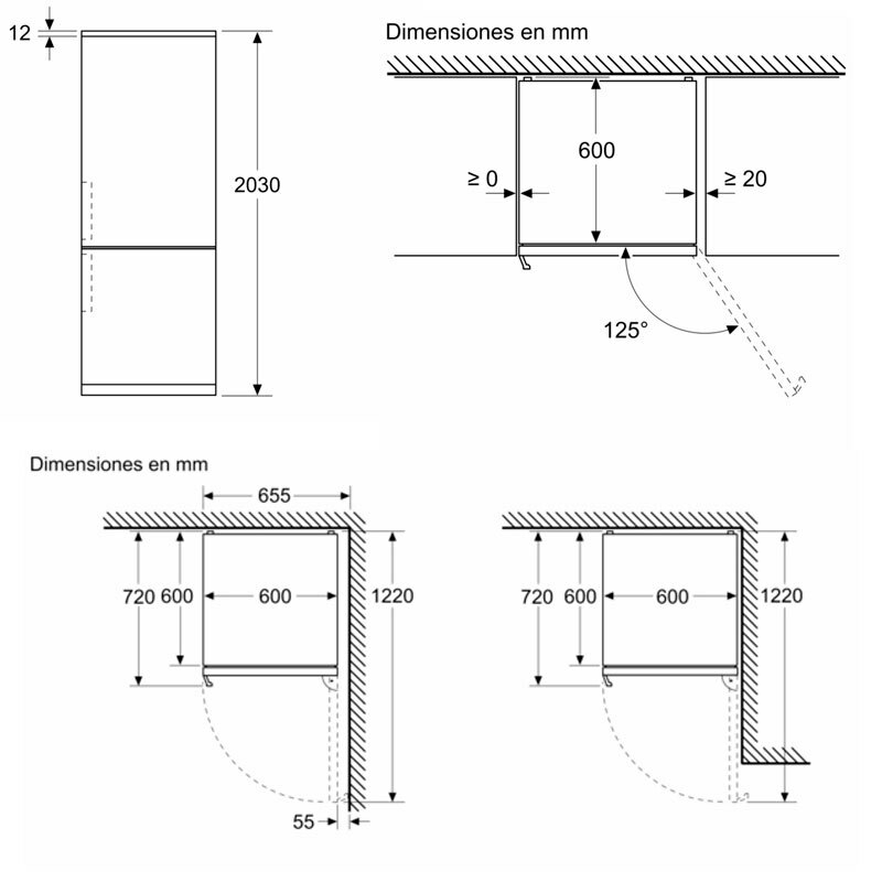 Frigorífico combi Bosch KGN39VXBT Gris