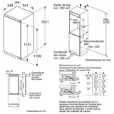 Frigorífico 1 puerta integrable Bosch KIR41VFE0