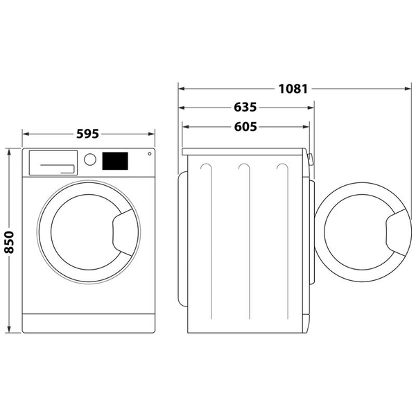 Lavasecadora Whirlpool FWDD1074269BVSPT 10Kg