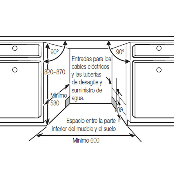 Lavavajillas integrable Samsung DW60M6050BB/EO 60 cm