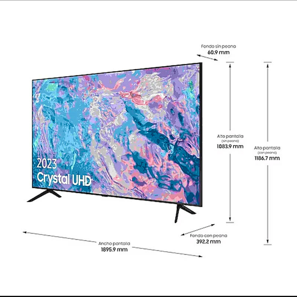 Televisor Samsung TU85CU7105KXXC 4K de 85''