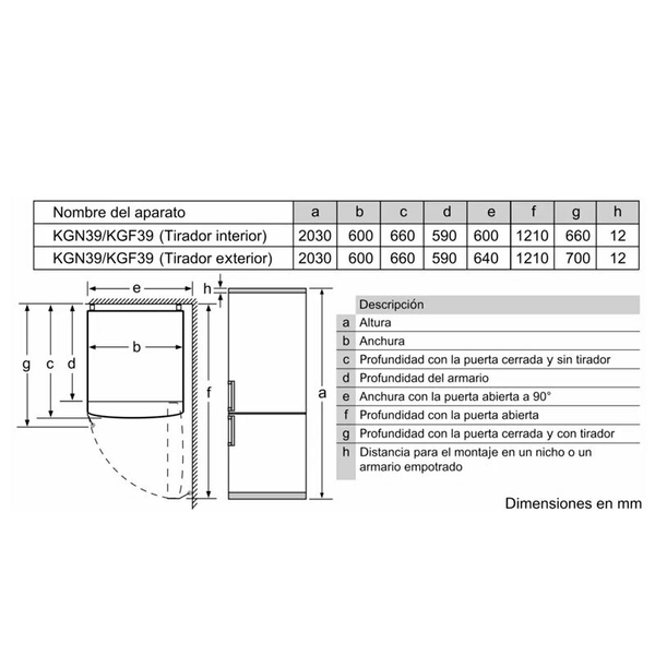 Frigorífico Combi Balay 3KFD763GI