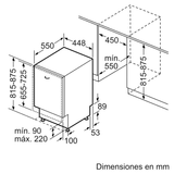 Lavavajillas integrable Balay 3VT4031NA 45 cm