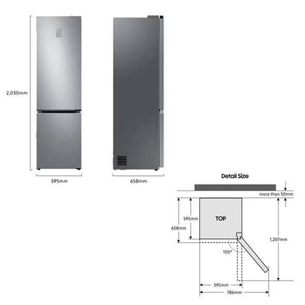 Frigorífico Combi Samsung RB38C607AS9/EF