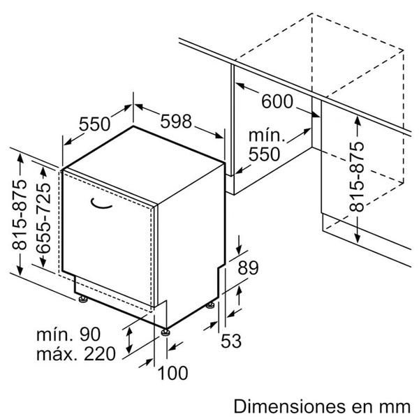 Lavavajillas integrable Siemens SN65ZX07CE 60 cm