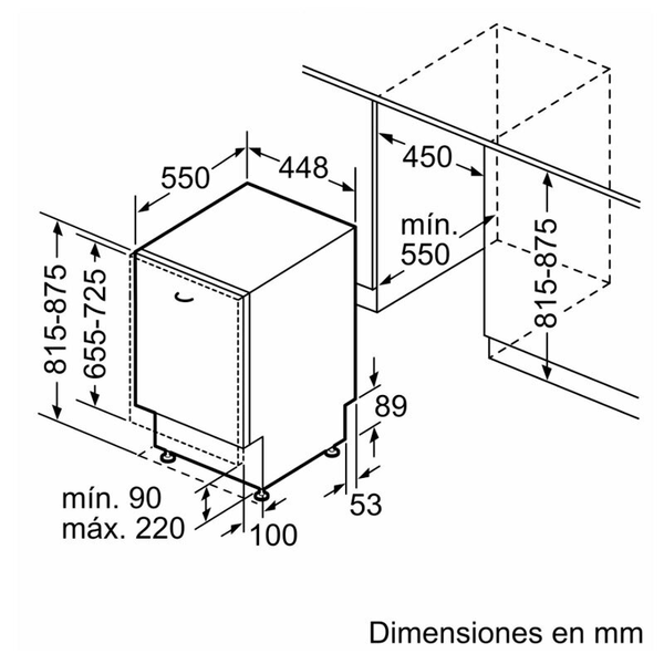Lavavajillas integrable Siemens SR63EX24KE 45 cm