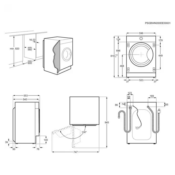 Lavadora AEG LFN8E8436C 8Kg