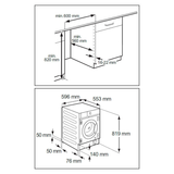 Lavasecadora integrable AEG LWN7E8636F 8Kg
