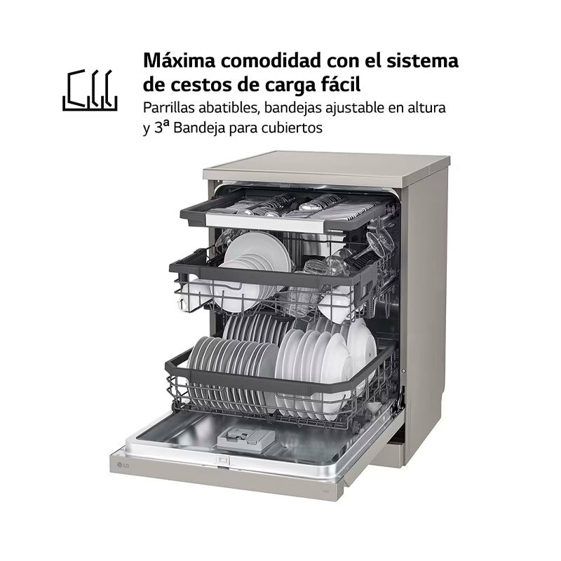 Lavavajillas LG DF355FP 60 cm Inox
