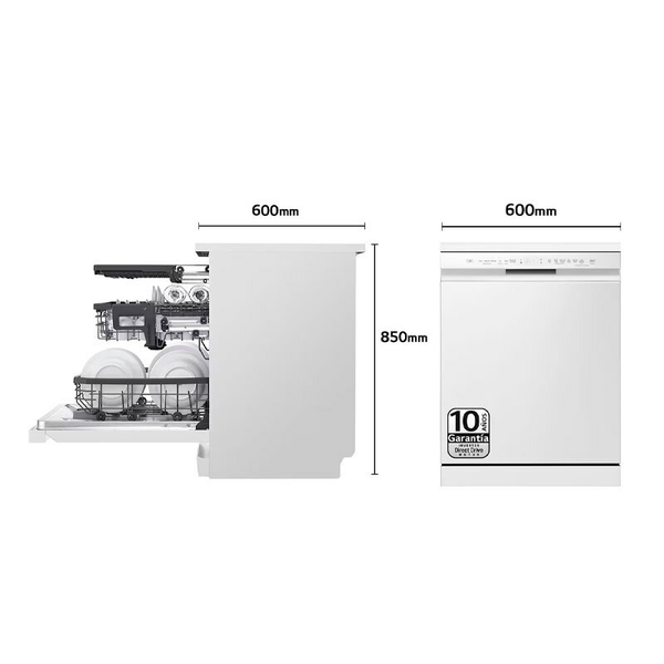 Lavavajillas LG DF355FW 60 cm Blanco