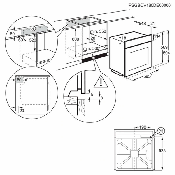 Horno Electrolux EOF3H54X Inox